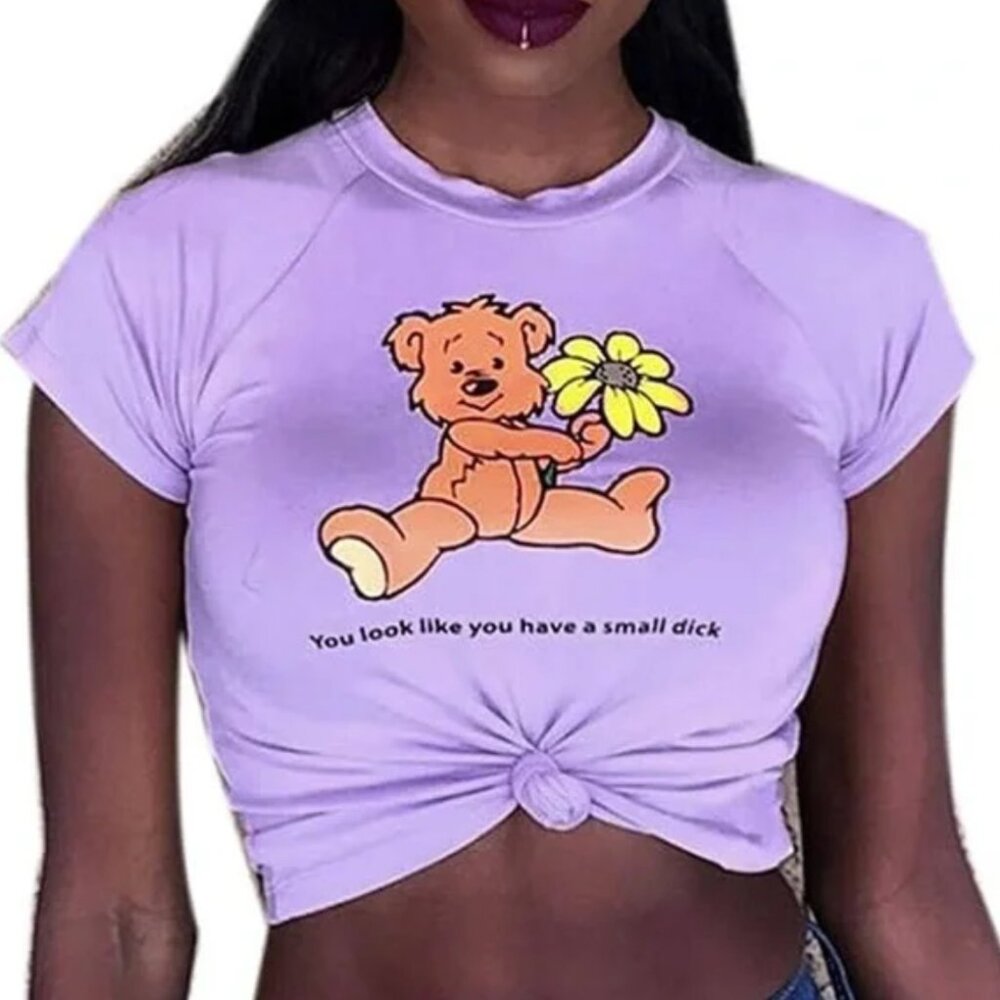 Purple Funny Baby Tee